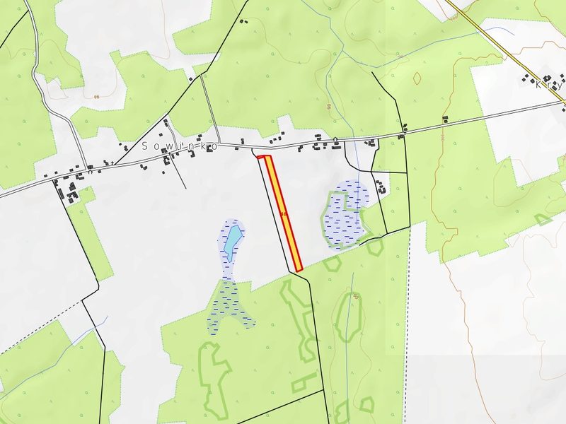 Działka na sprzedaż 19 163 m²: Działka budowlana na sprzedaż w Sowinko, 16 km od Polanowa