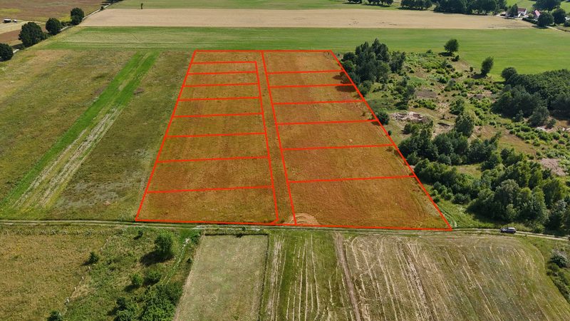 Działka na sprzedaż 1 123 m²: Działki budowlane na sprzedaż w Bolkowo, 13 km od Połczyna-Zdroju