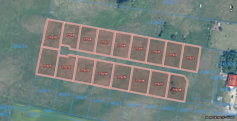 Działka na sprzedaż 703 m²: Działki budowlane na sprzedaż w Parsęcku, 9 km od Szczecinka