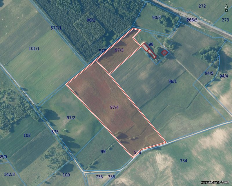 Działka na sprzedaż 7 742 m²: Działki budowlane na sprzedaż w Parsęcku