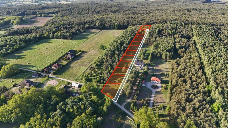Działka na sprzedaż 913 m²: Działki budowlane na sprzedaż w Obrębiźnie