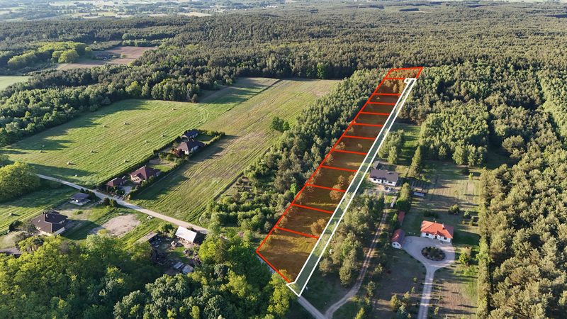 Działka na sprzedaż 913 m²: Działki budowlane na sprzedaż w Obrębiźnie