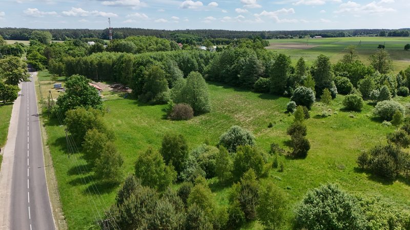Działka na sprzedaż 1 291 m²: Dziewięć działek budowlanych przy asfalcie w Warninie, 8 km od Tychowa