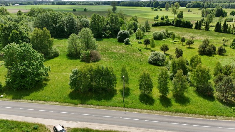 Działka na sprzedaż 1 291 m²: Dziewięć działek budowlanych przy asfalcie w Warninie, 8 km od Tychowa
