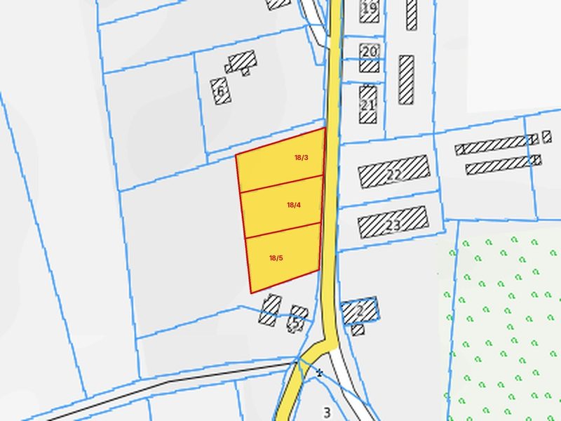 Działka na sprzedaż 1 025 m²: Trzy działki budowlane przy asfalcie w Ząbrowie, 18 km od Świdwina